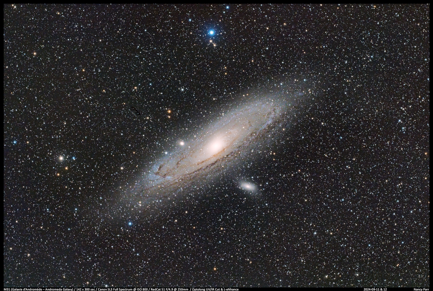 M31 - Galaxie d'Andromède - Nancy Parr 2024