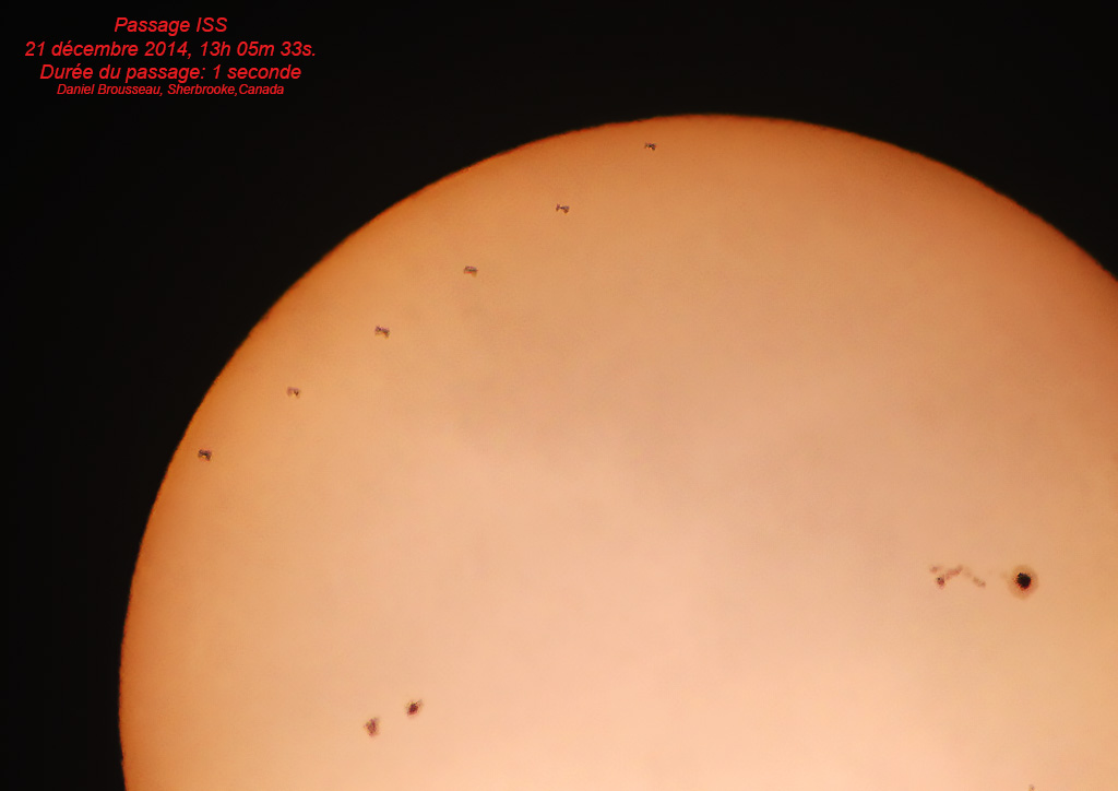 ISS devant Soleil D Brousseau